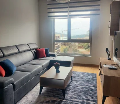 1+1 Annual rental apartment with sea view in Becici