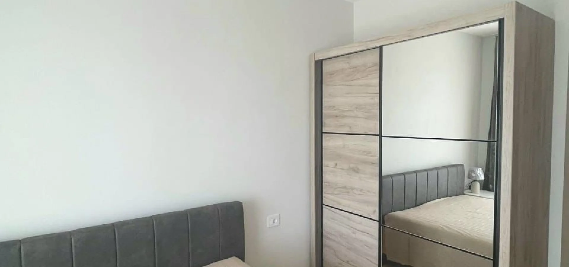 1+1 Annual rental apartment with sea view in Becici
