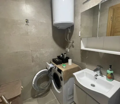 1+1 Annual rental apartment with sea view in Becici