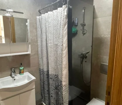 1+1 Annual rental apartment with sea view in Becici