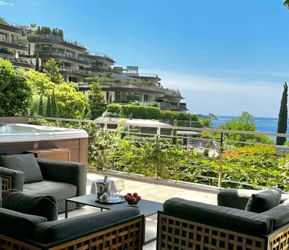 Luxury Ground Floor 2+1 Apartment with Sea View in Dukley Gardens - 159 m²