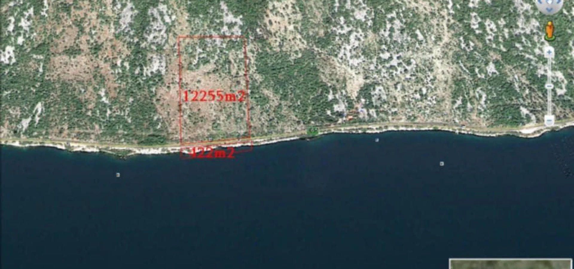 Land for sale by the sea in Kotor Perast
