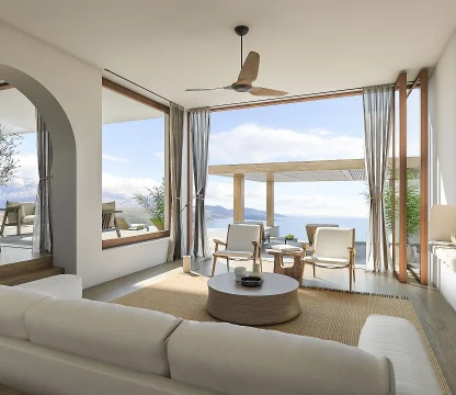 Kotor da deniz manzaralı projeden satılık deniz manzaralı villa