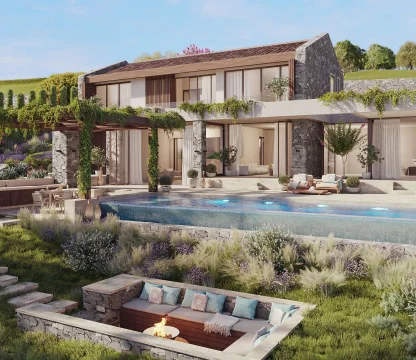 Kotor da deniz manzaralı projeden satılık deniz manzaralı villa