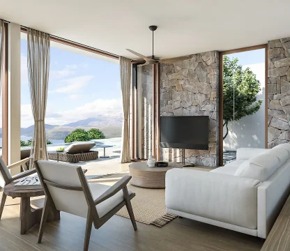 Kotor da deniz manzaralı projeden satılık deniz manzaralı villa