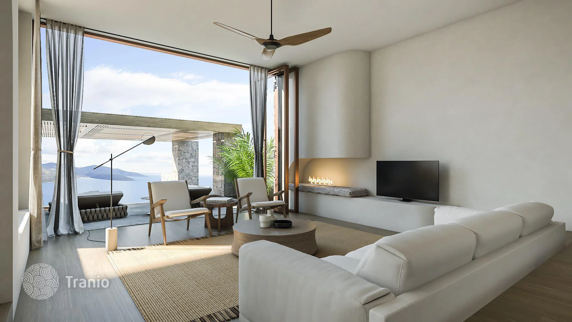 Kotor da deniz manzaralı projeden satılık deniz manzaralı villa