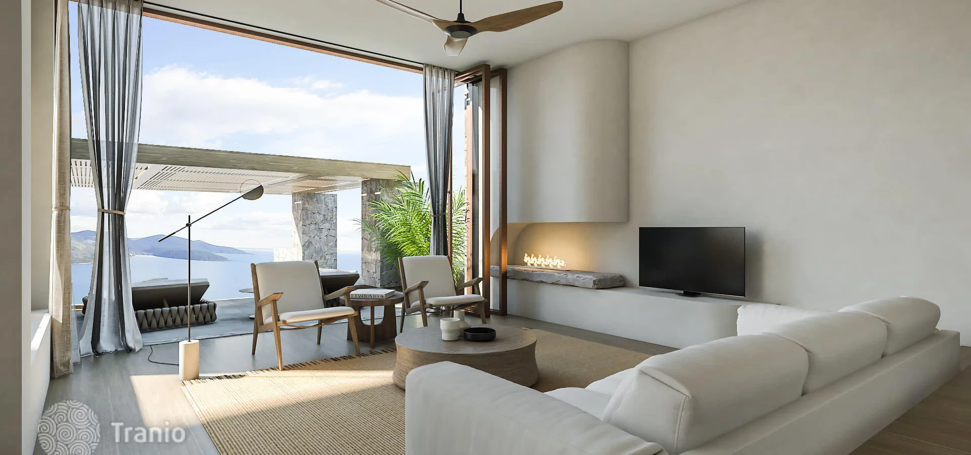 Kotor da deniz manzaralı projeden satılık deniz manzaralı villa