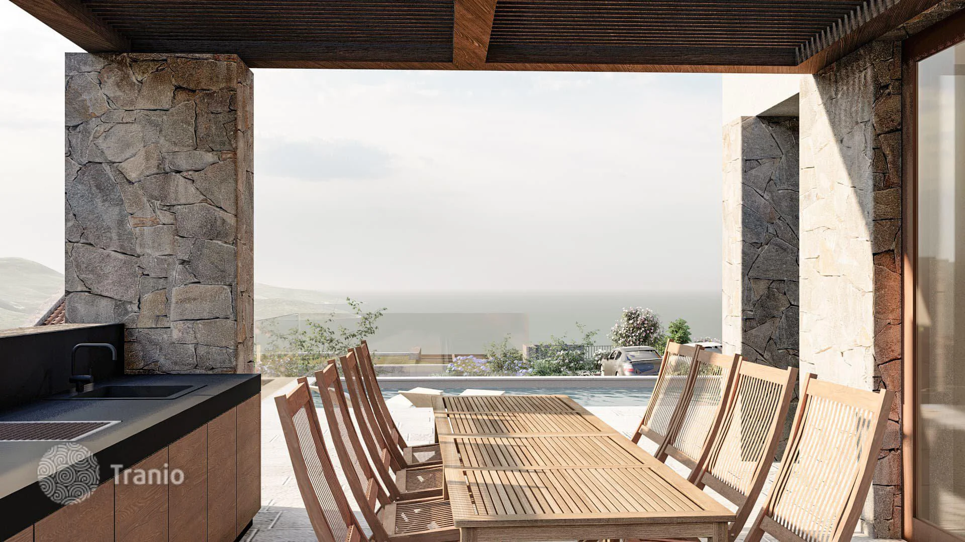 Kotor da deniz manzaralı projeden satılık deniz manzaralı villa