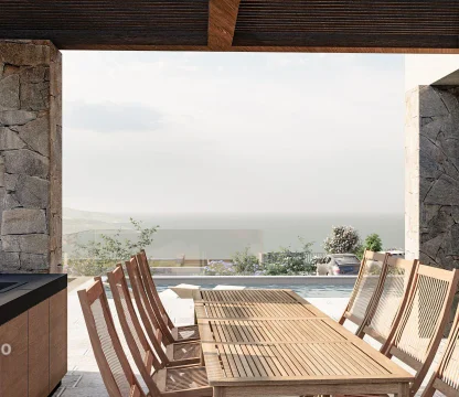 Kotor da deniz manzaralı projeden satılık deniz manzaralı villa