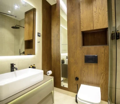 Budva Becici'de Spa Sauna, Spor Salonu Bulunan lüks binada 1+1 ve 2+1daireler